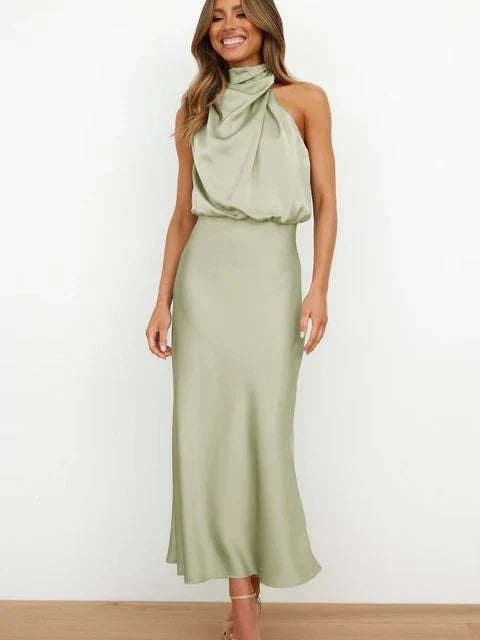 Solstice Draped Midi Dress