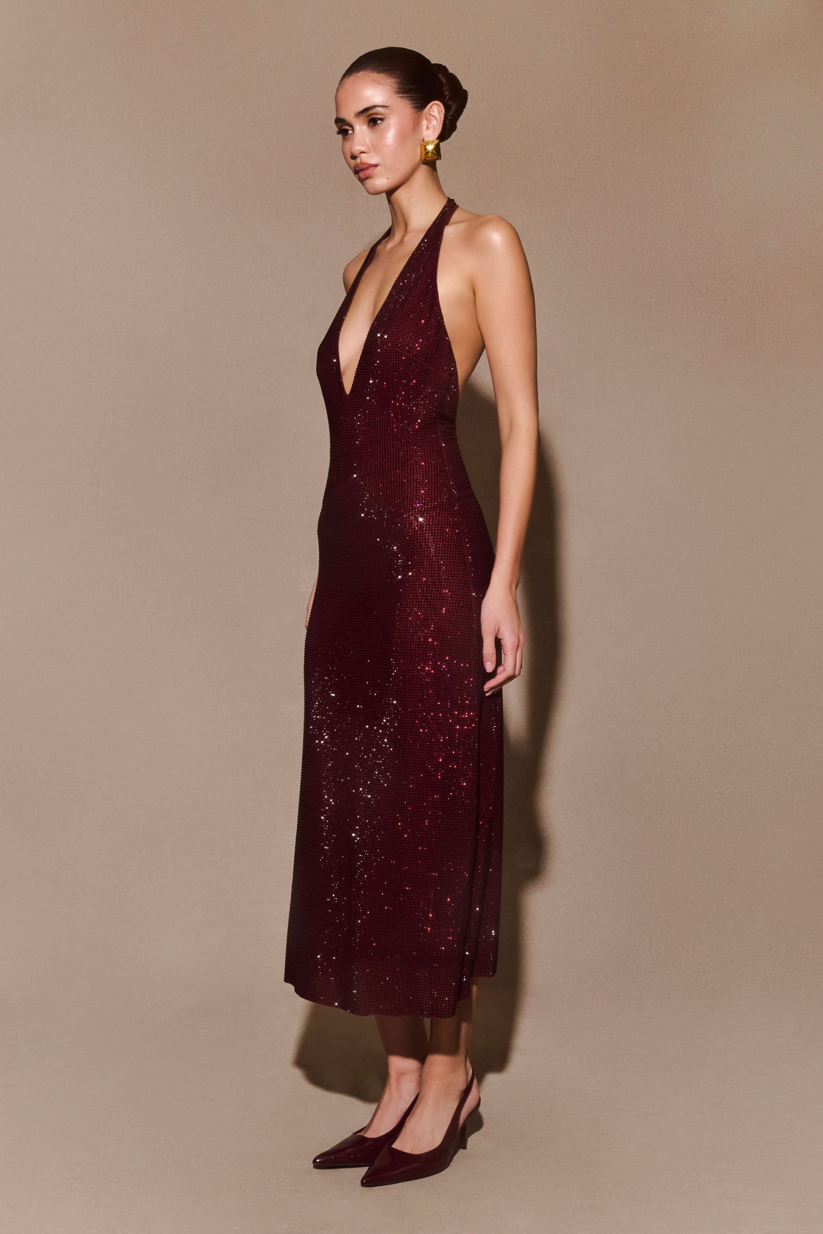 Monroe Backless Midi Dress