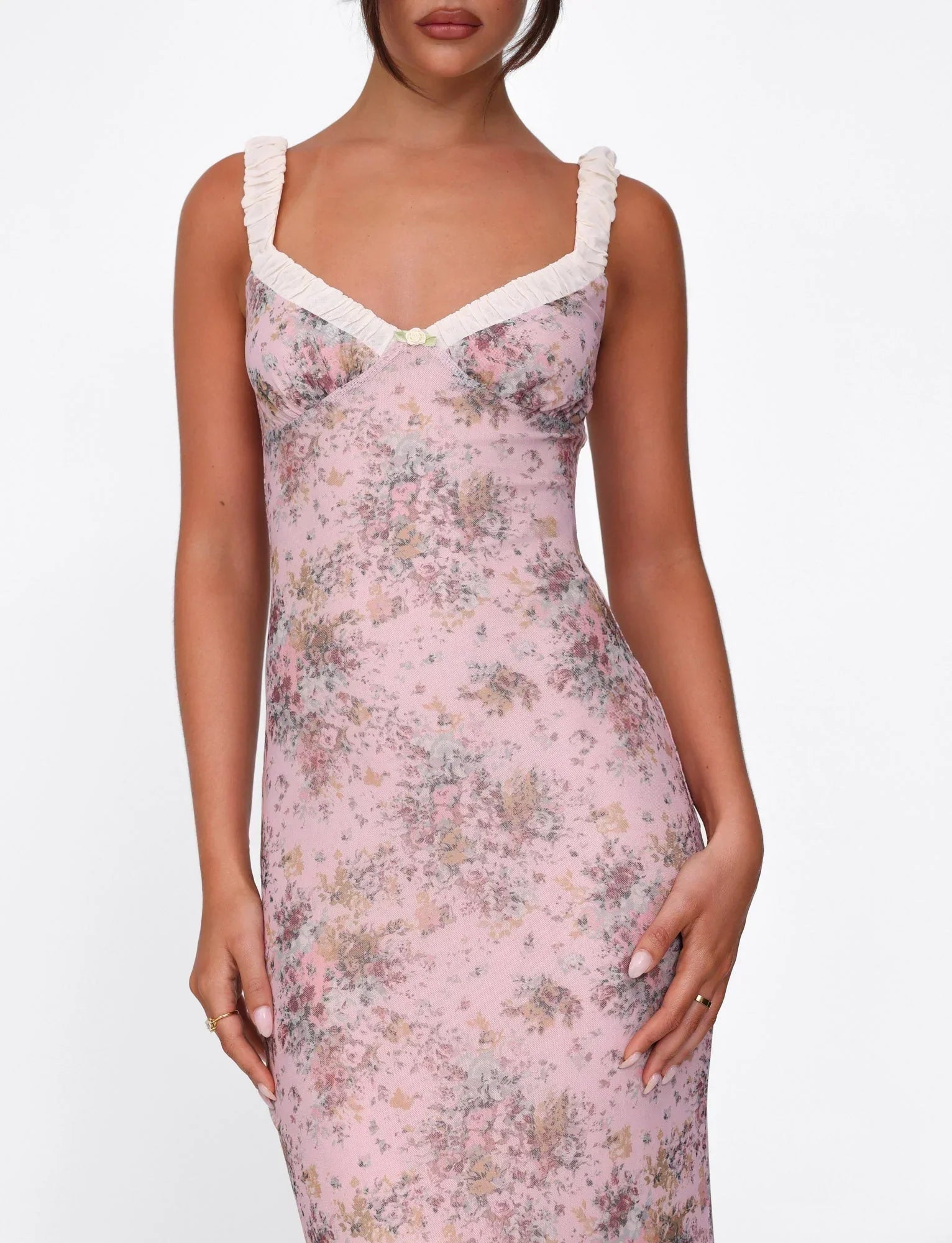 Vienna Ruched Maxi Dress