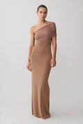 Hanh One Shoulder Maxi Dress