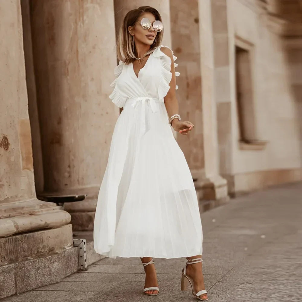 Olivia Ruffle Maxi Dress