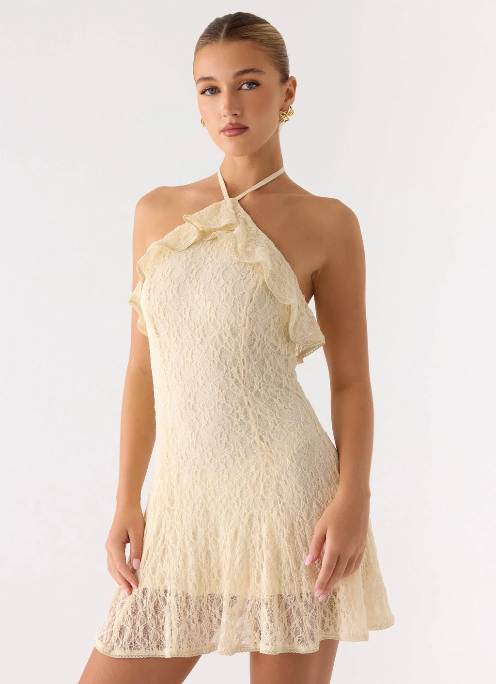 Every Second Mini Dress White