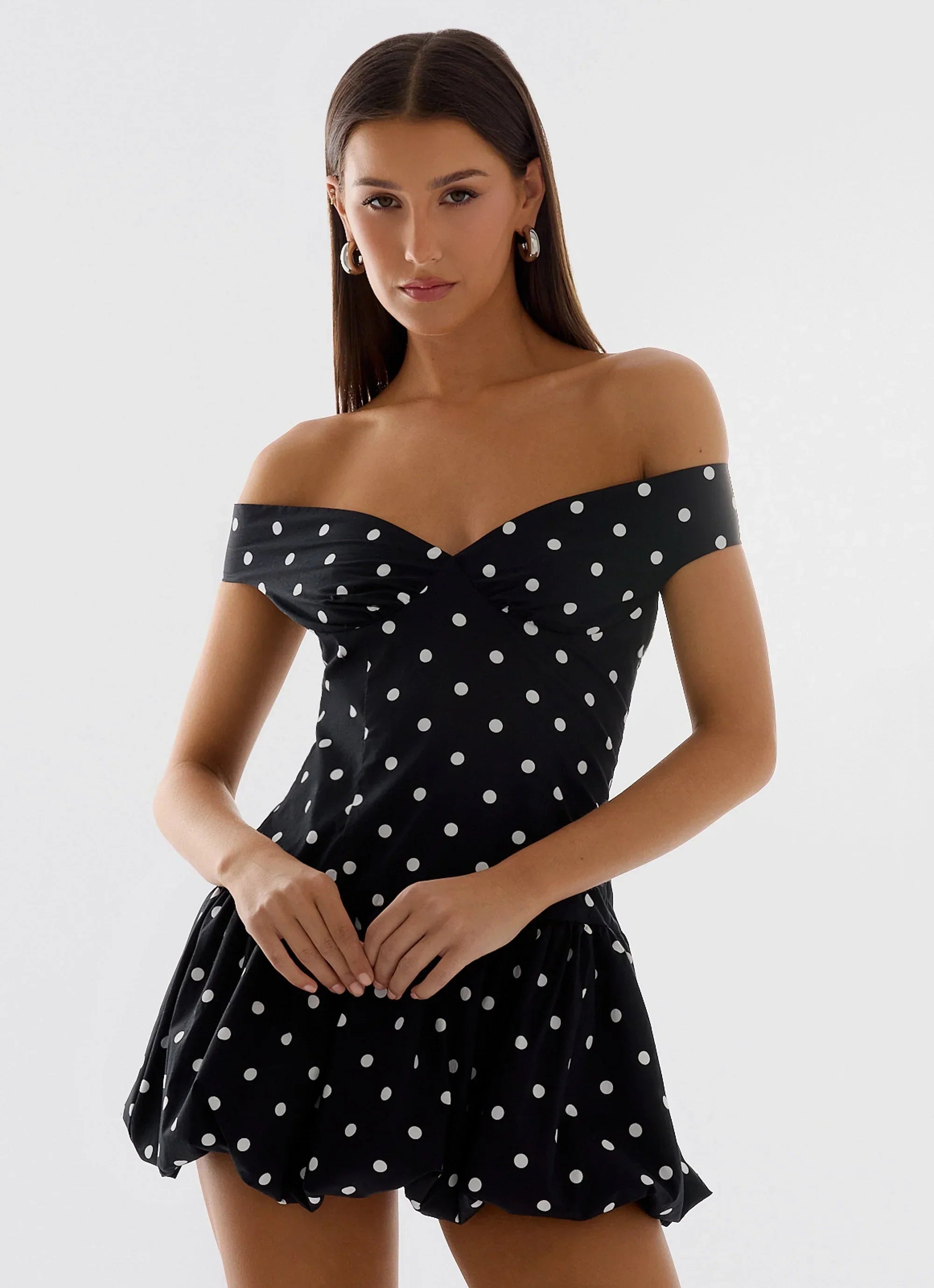 Endless Romance Mini Dress Black Polkadot