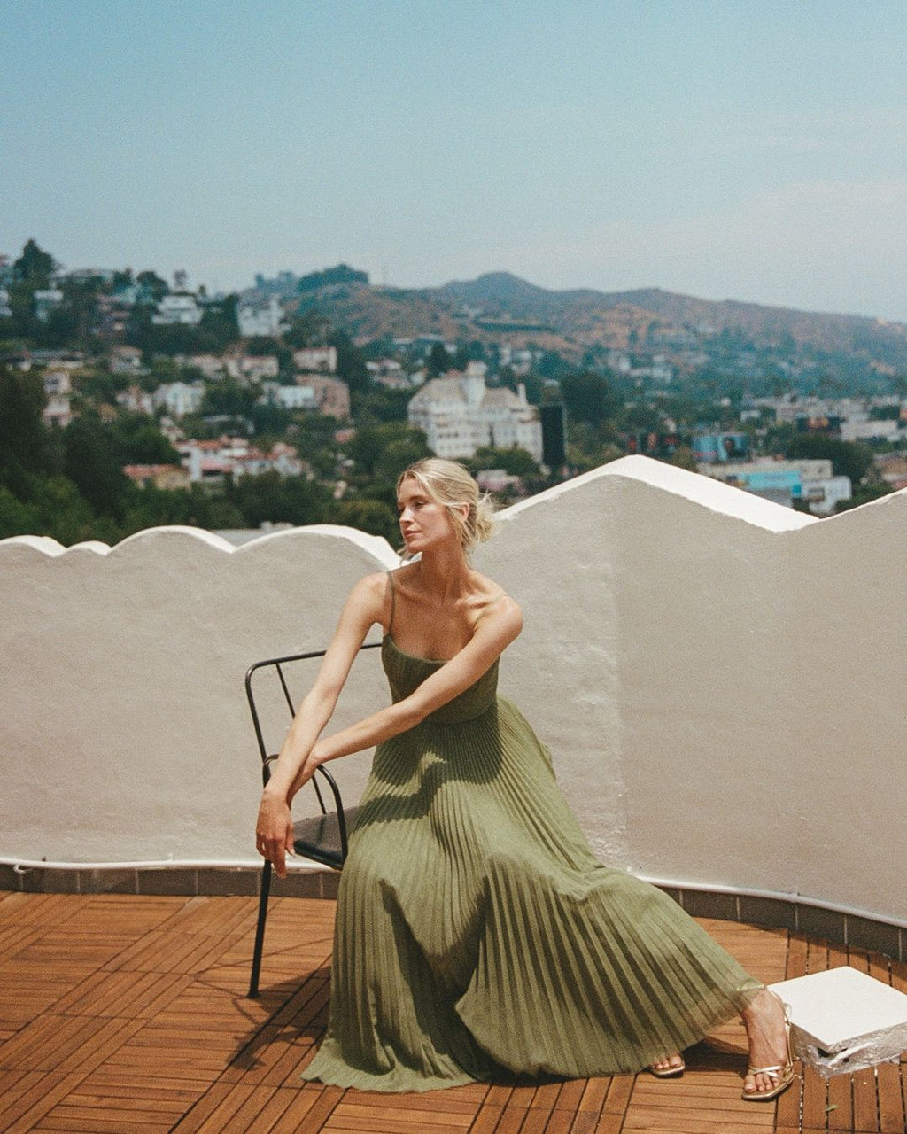Juliana Pleated Maxi Dress