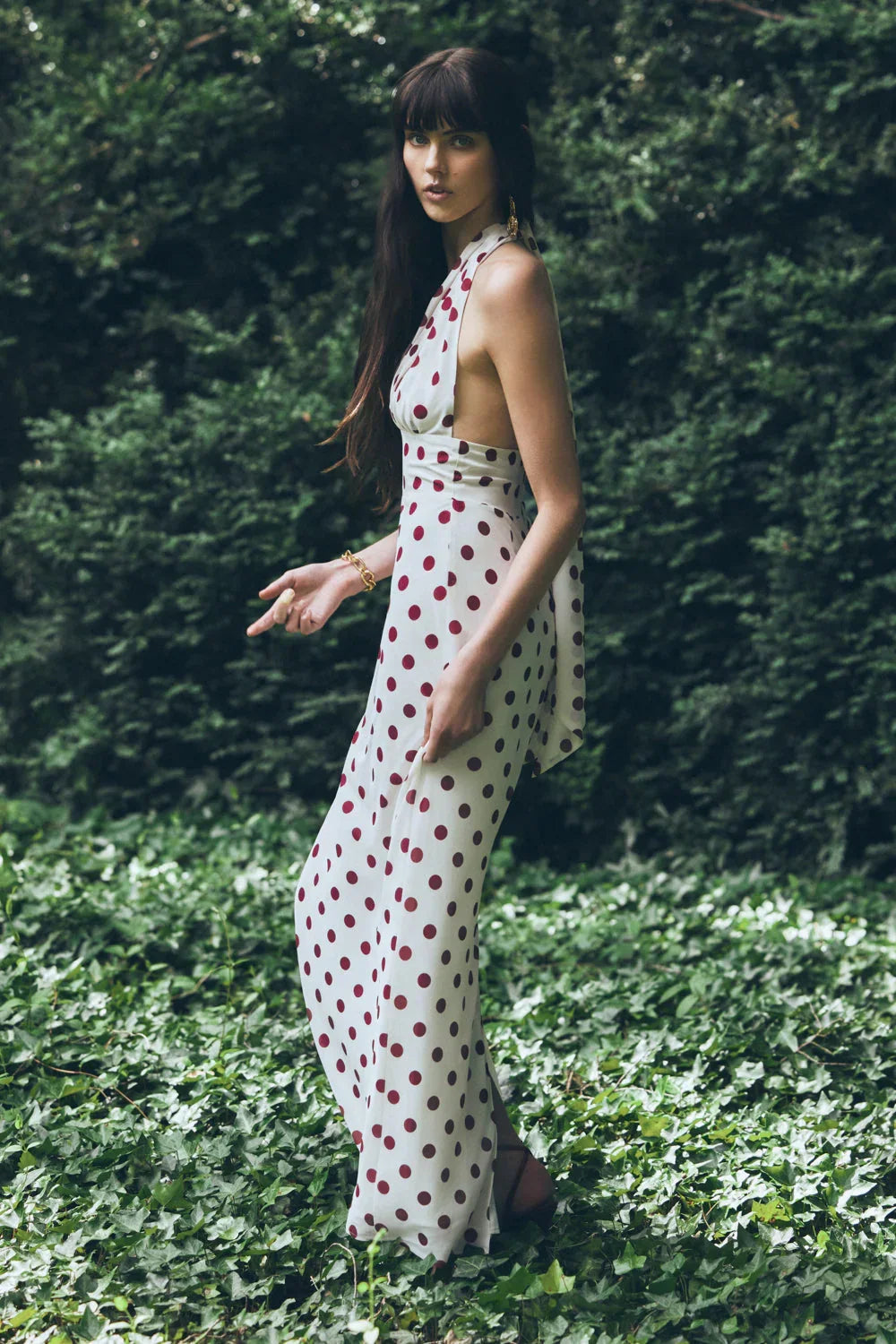 Nadine Polka Maxi Dress