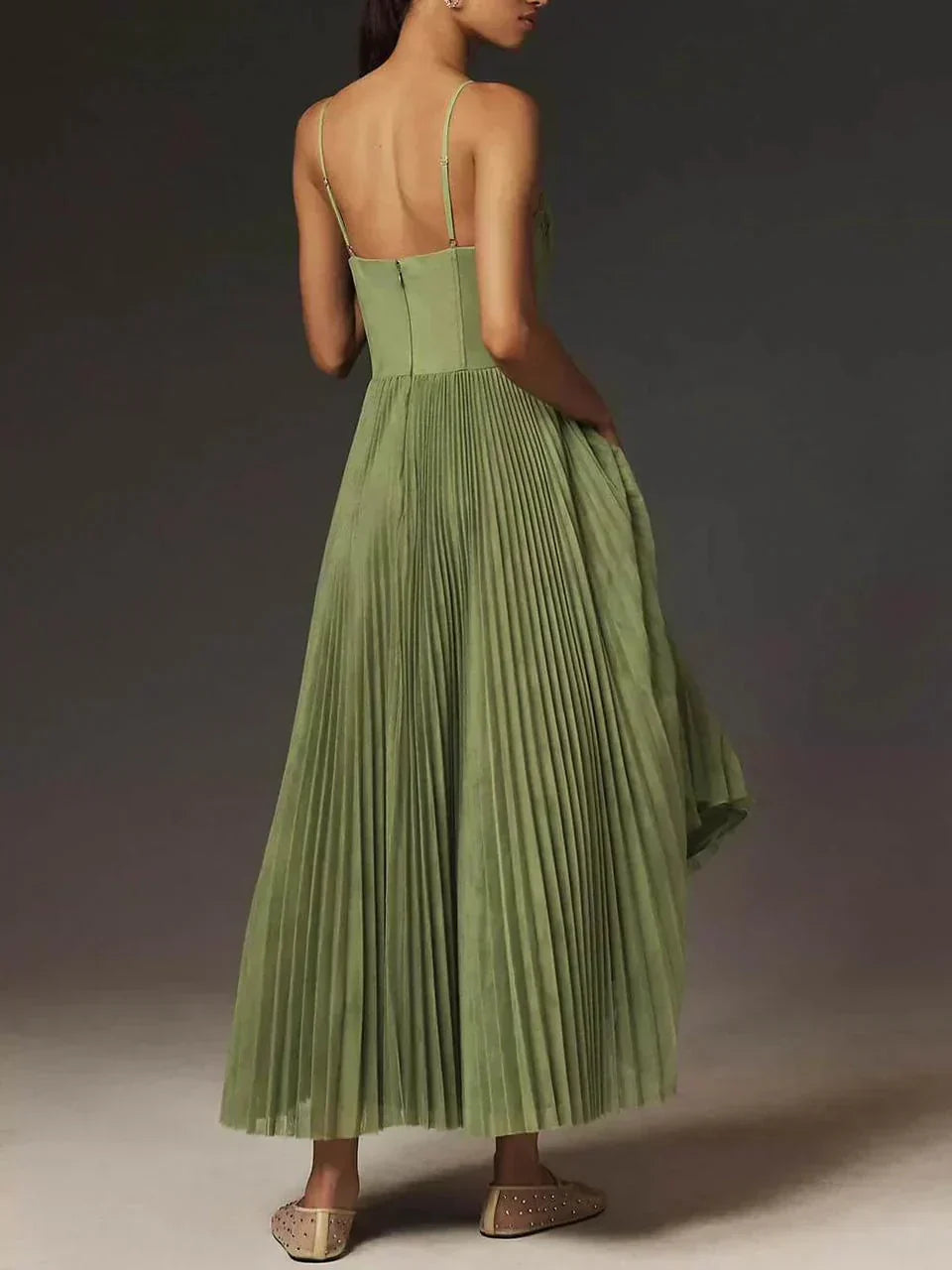Juliana Pleated Maxi Dress