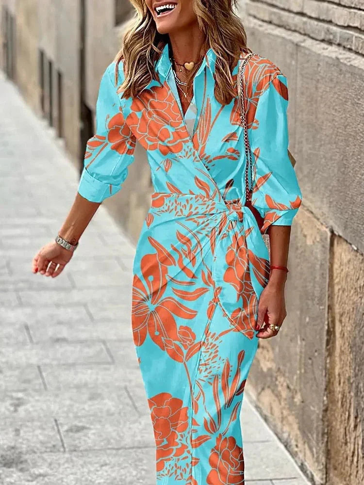 Isabella Wrap Midi Dress