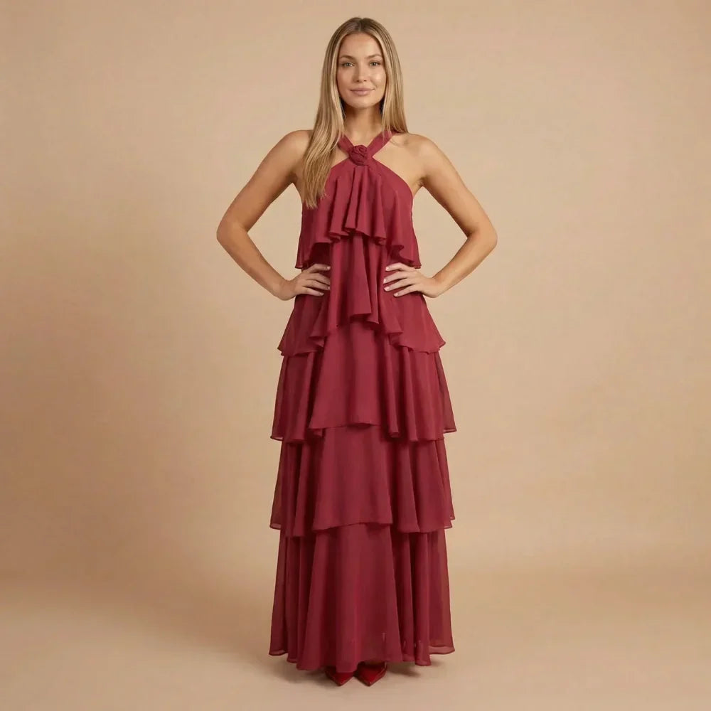 Isabelle Ruffle Maxi Dress