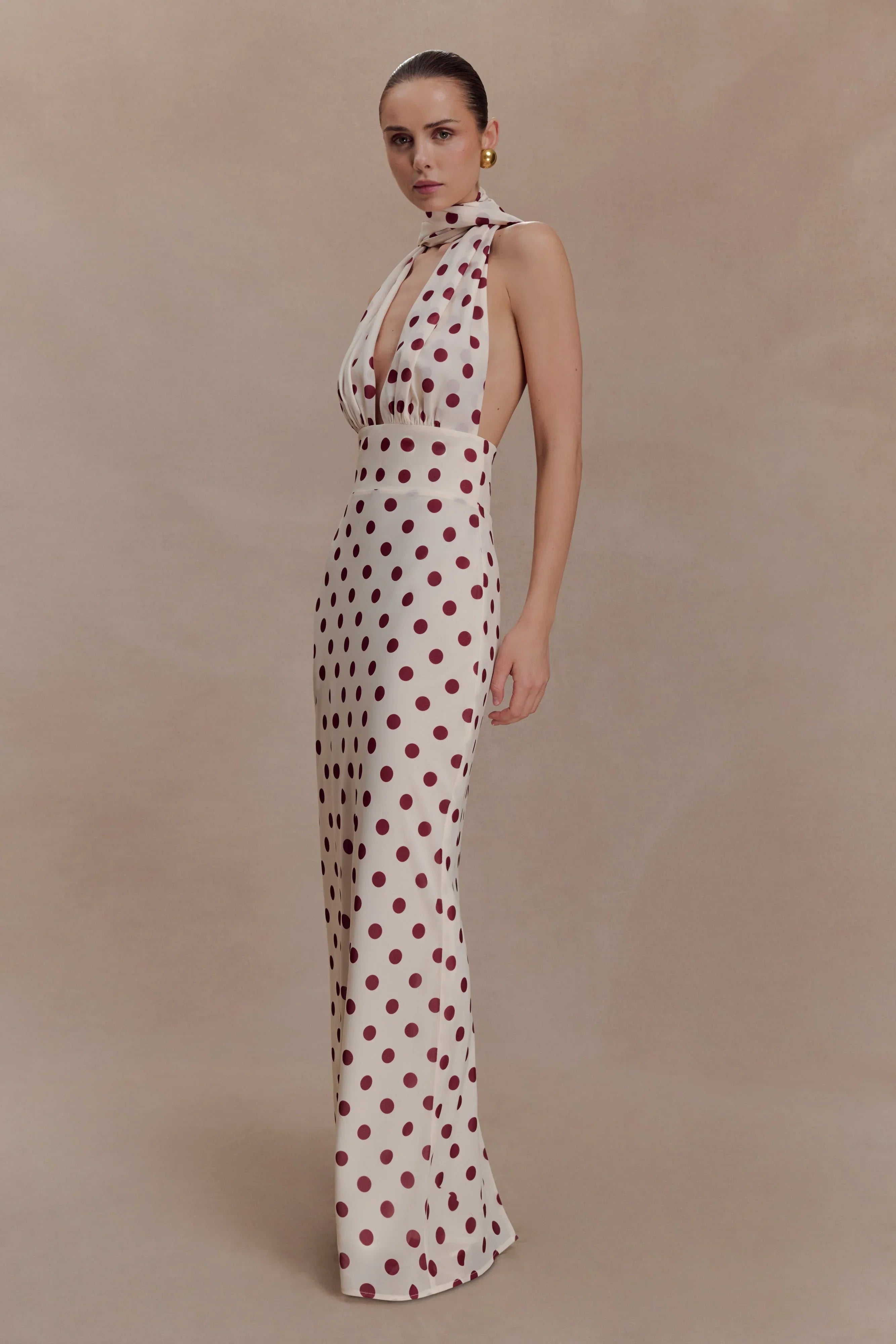 Nadine Polka Maxi Dress