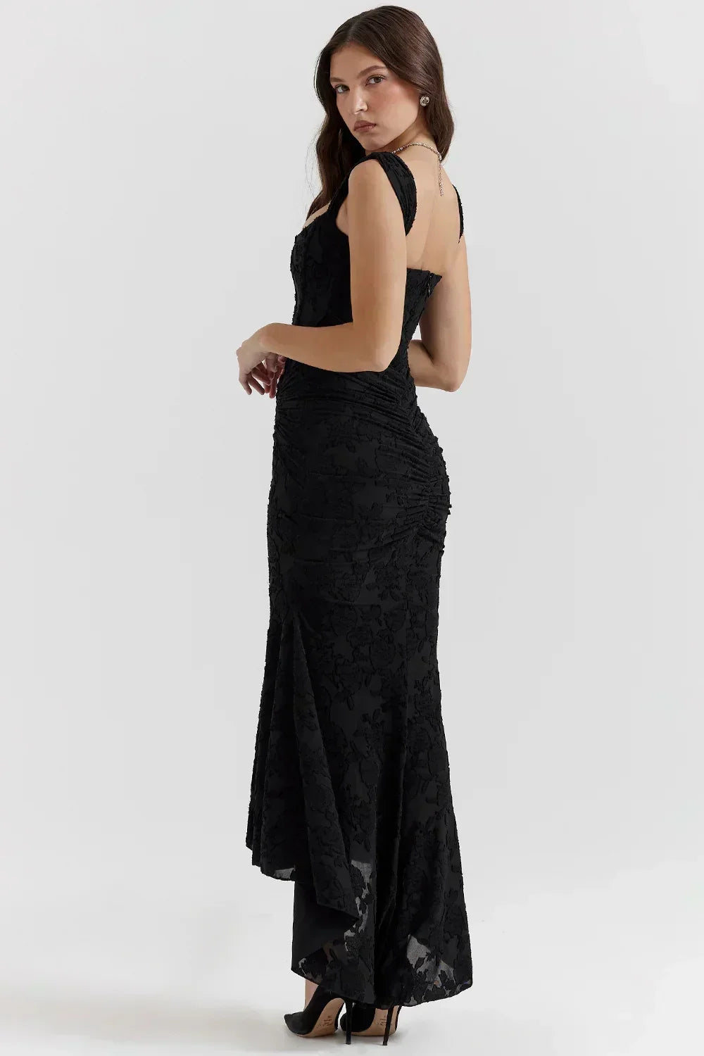 Carisia - Women'S Midi Dress With Floral Pattern