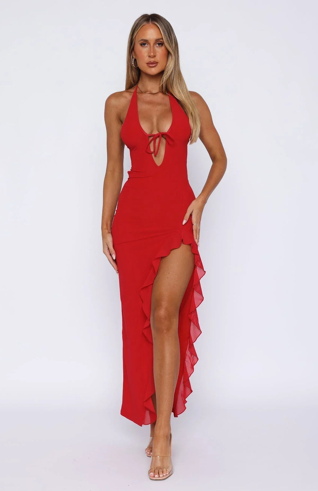 Cherry Flame Maxi Dress