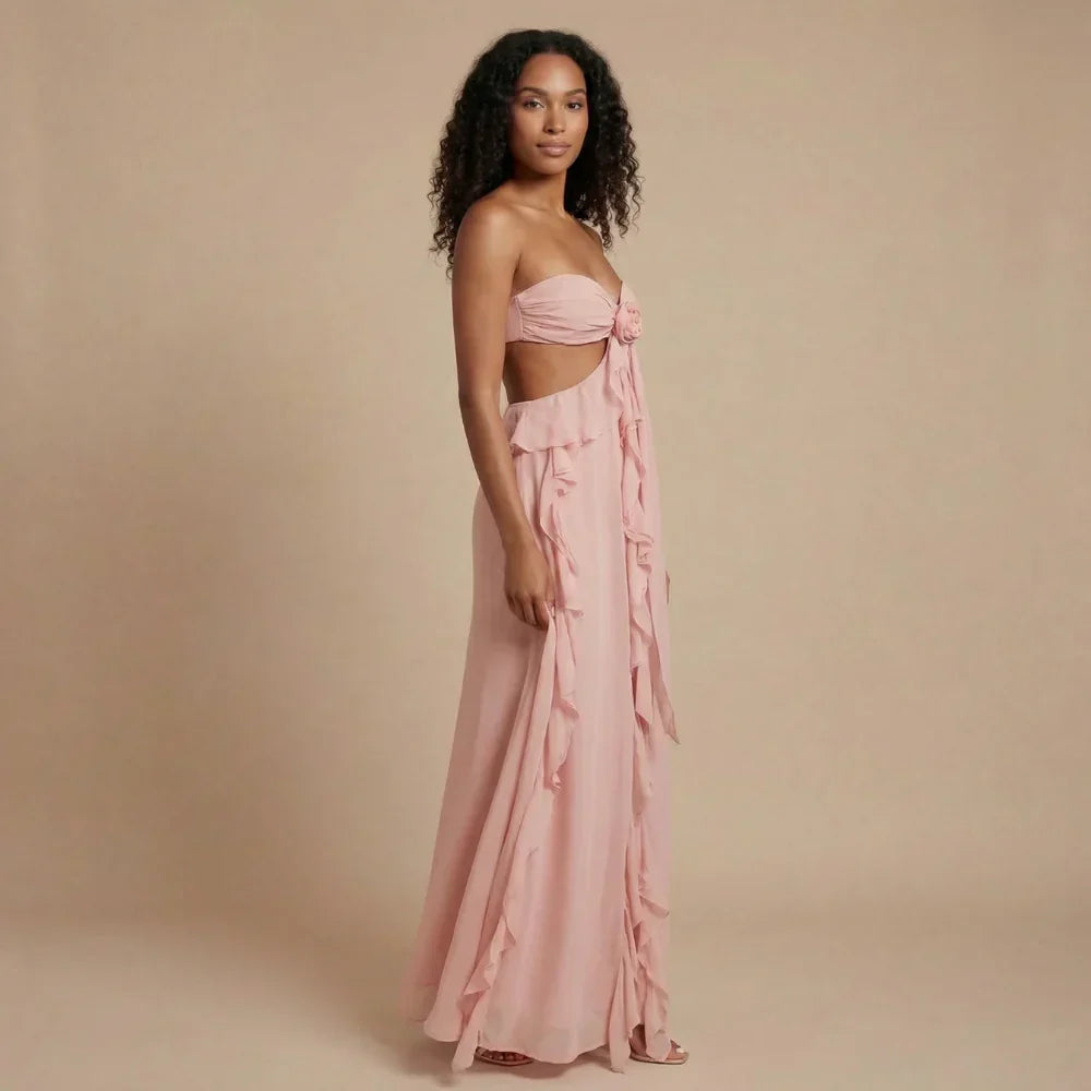 Rosalie Ruffle Maxi Dress