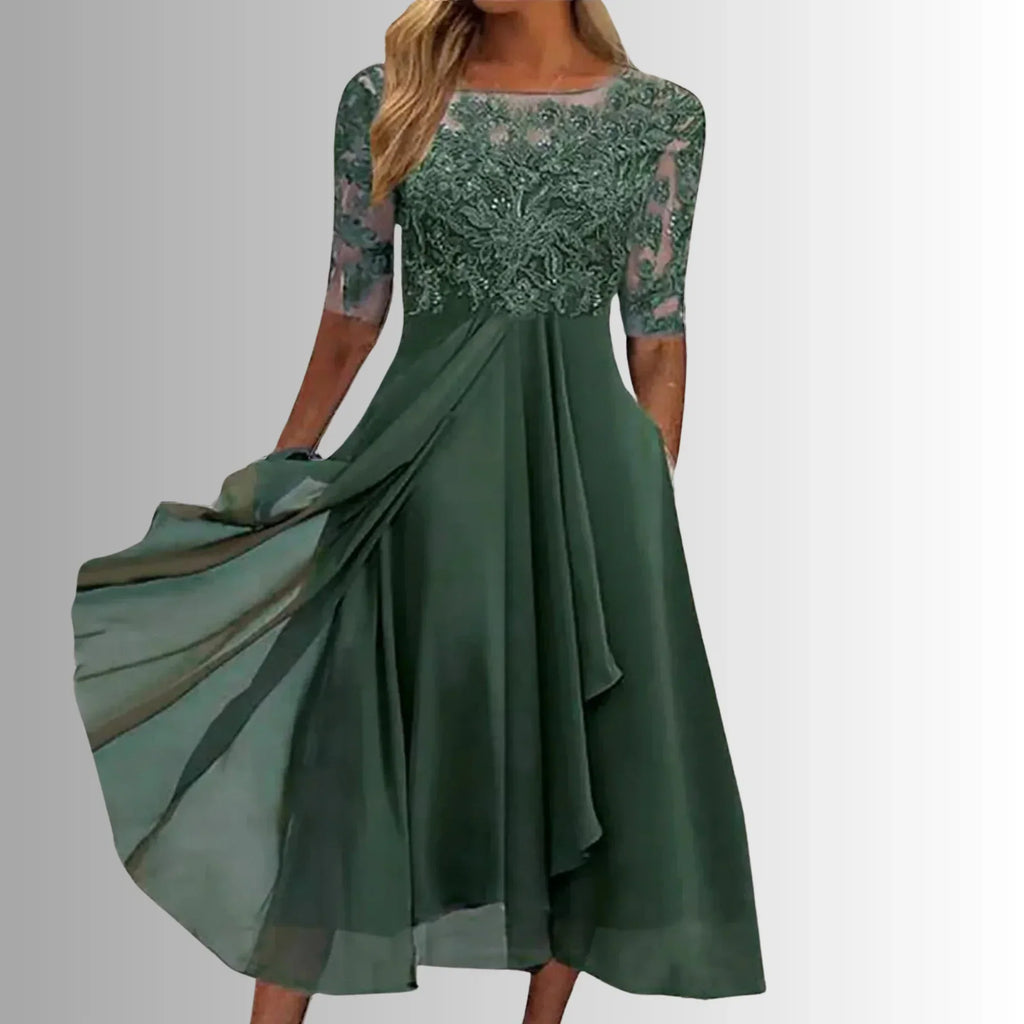 Arabella Lace Midi Dress