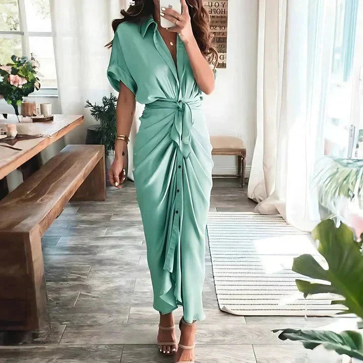 Audrey Wrap Midi Dress