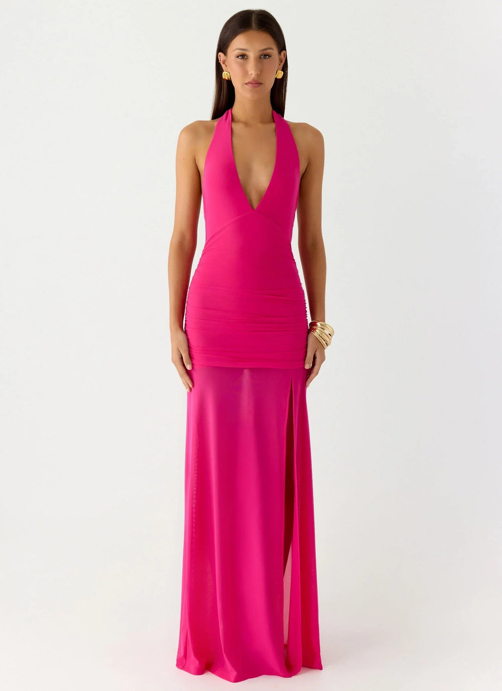 Island Muse Maxi Dress Fuchsia