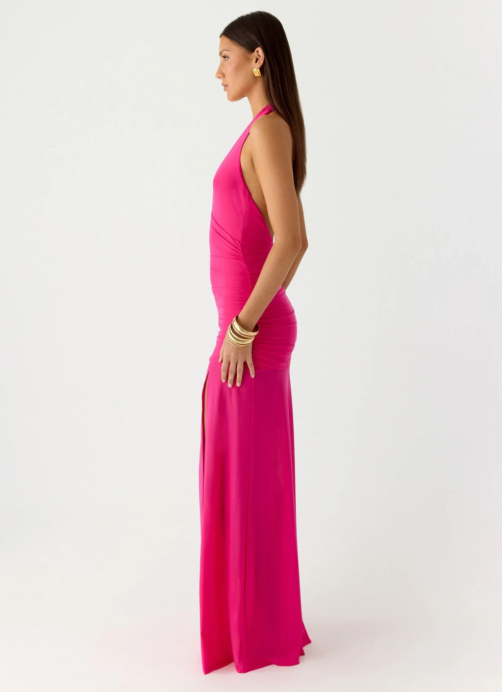 Island Muse Maxi Dress Fuchsia