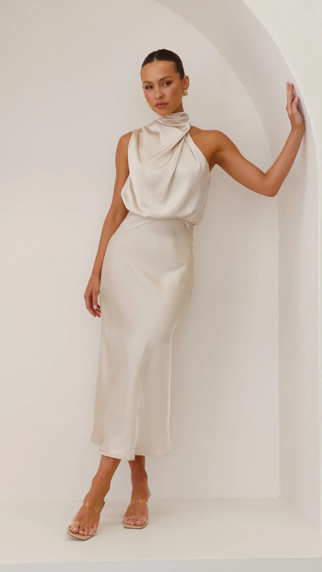 Isabelle Draped Midi Dress