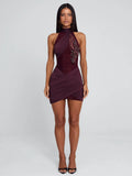 Noreza Embellished Mini Dress