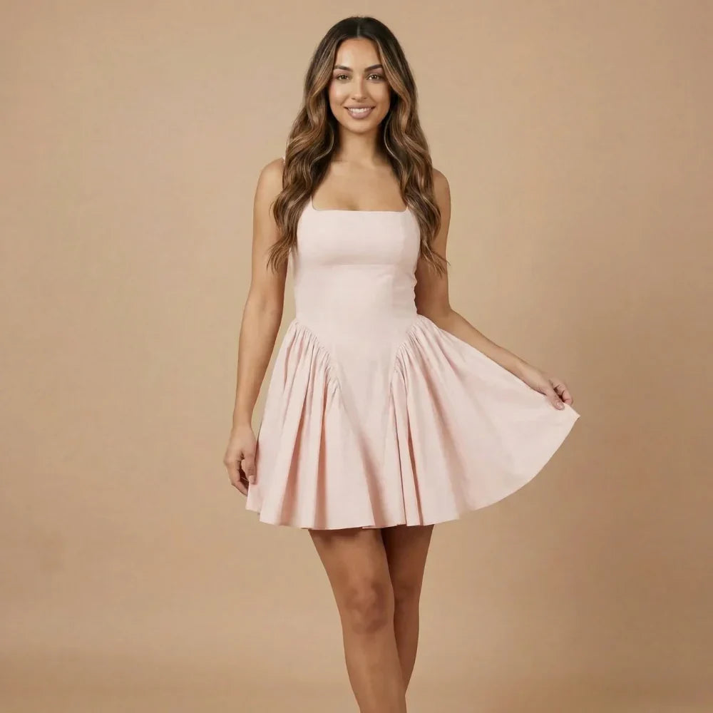 Sienna Square Mini Dress