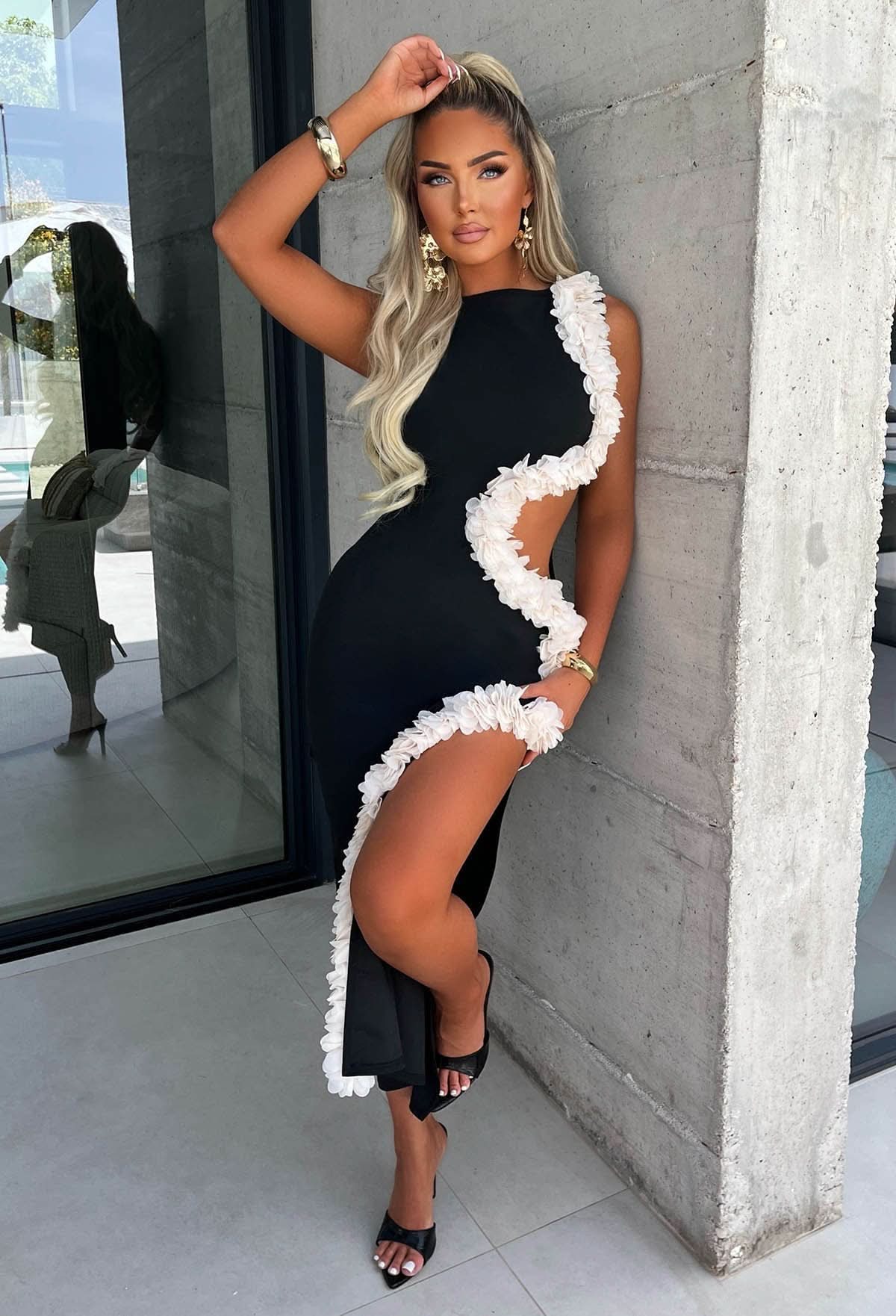 Gabriella Ruffled Maxi Dress