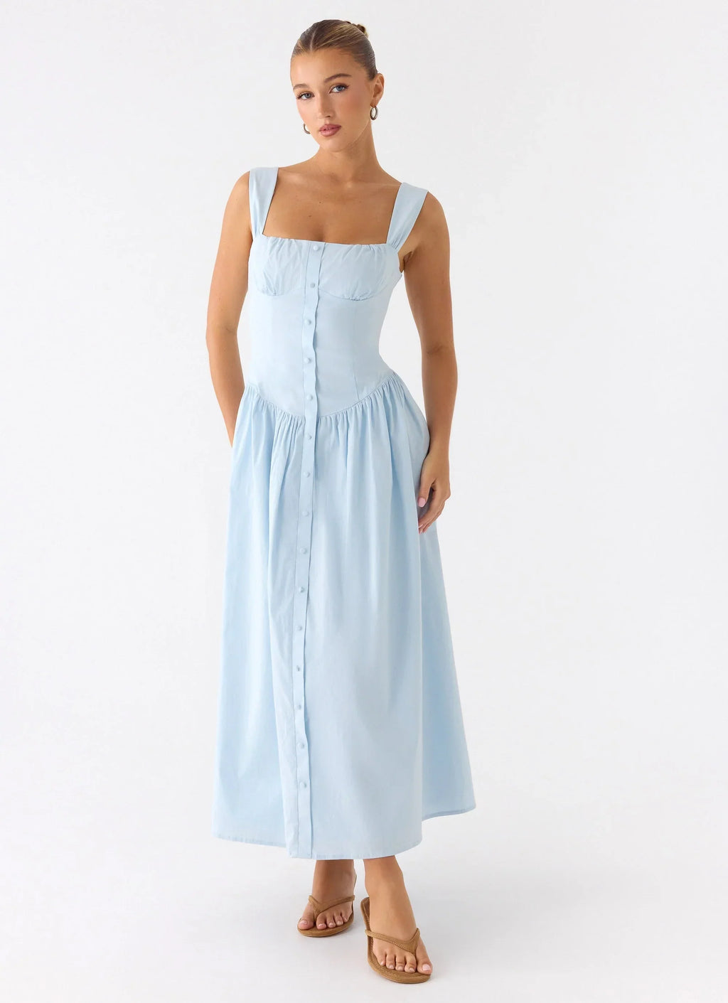 Emmalina Midi Dress Blue