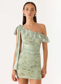 Hidden Gesture Mini Dress Wispy Fern