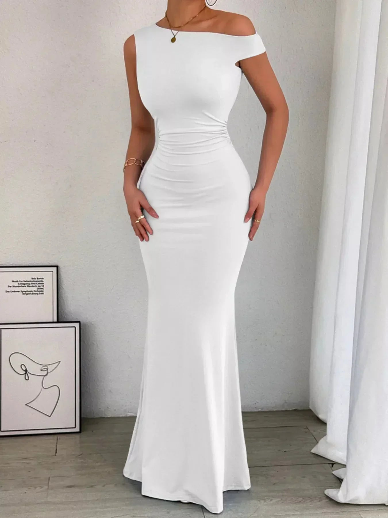 Sienna Ruched Maxi Dress