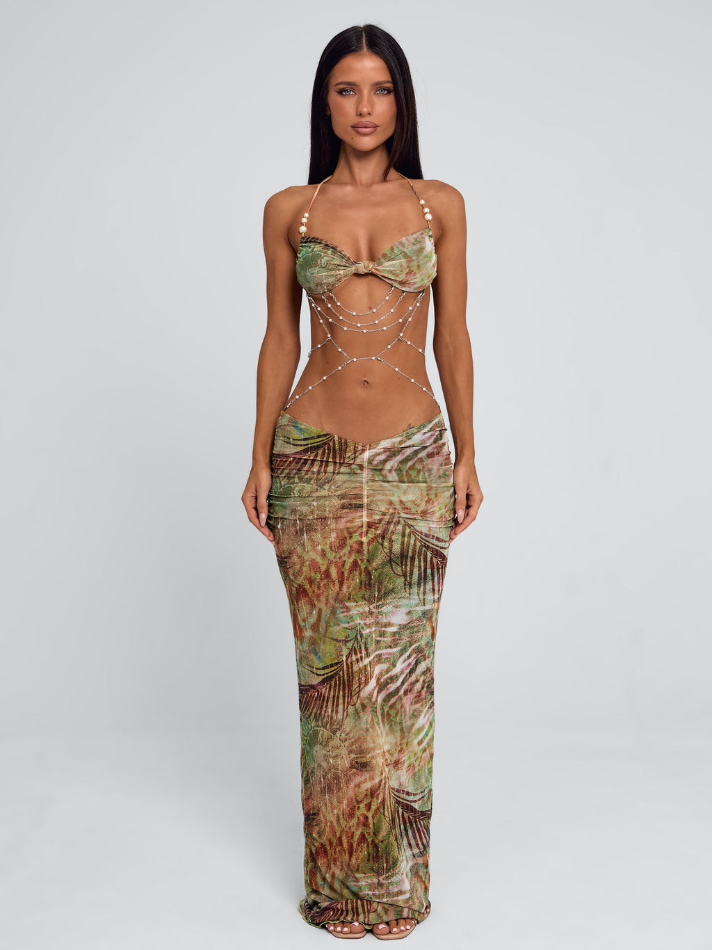 Caterina Sage Maxi Dress