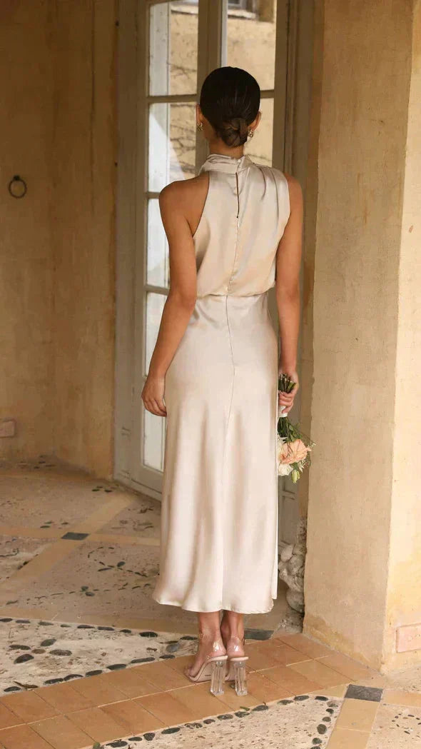 Cassandra Draped Midi Dress