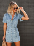 Harper Denim Mini Dress
