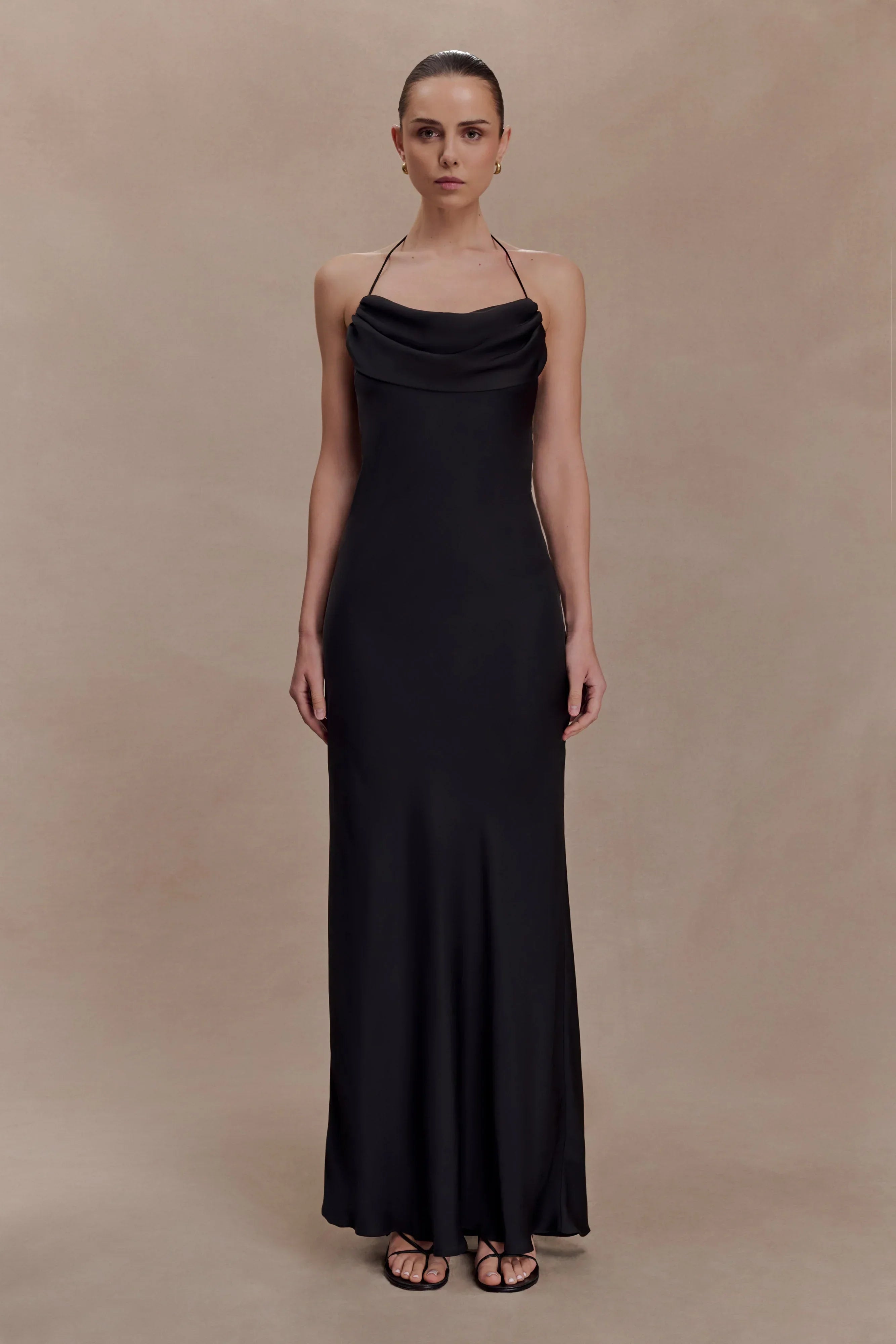Lydia Satin Maxi Dress