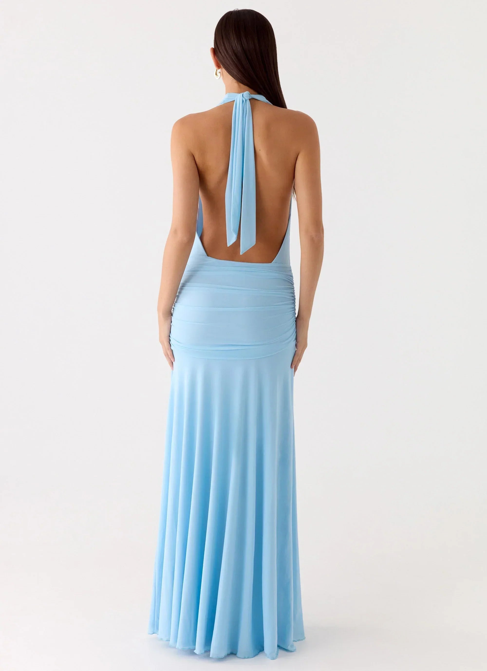 Sorrento Sunsets Maxi Dress - Ice Blue