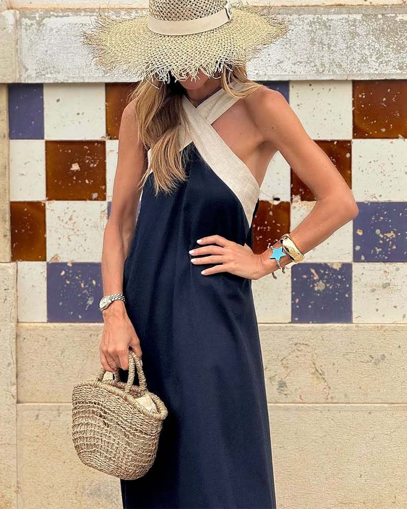 Stella Cross Maxi Dress