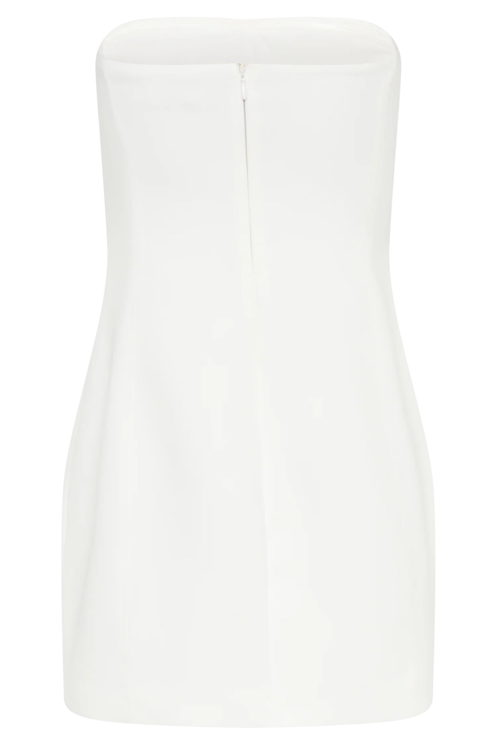 Maci White Crepe Mini Dress
