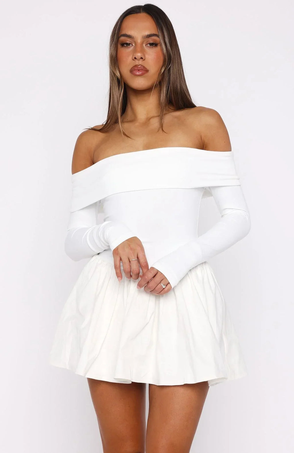 Big Reveal Long Sleeve Mini Dress