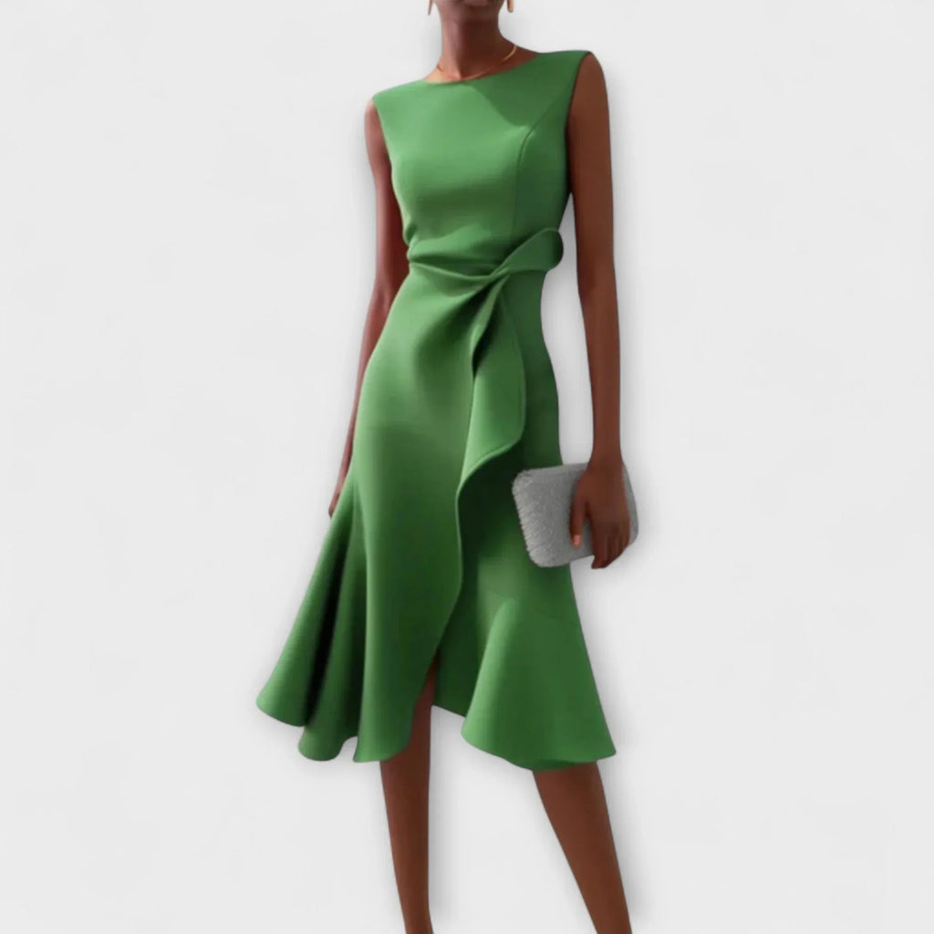 Elena Draped Midi Dress