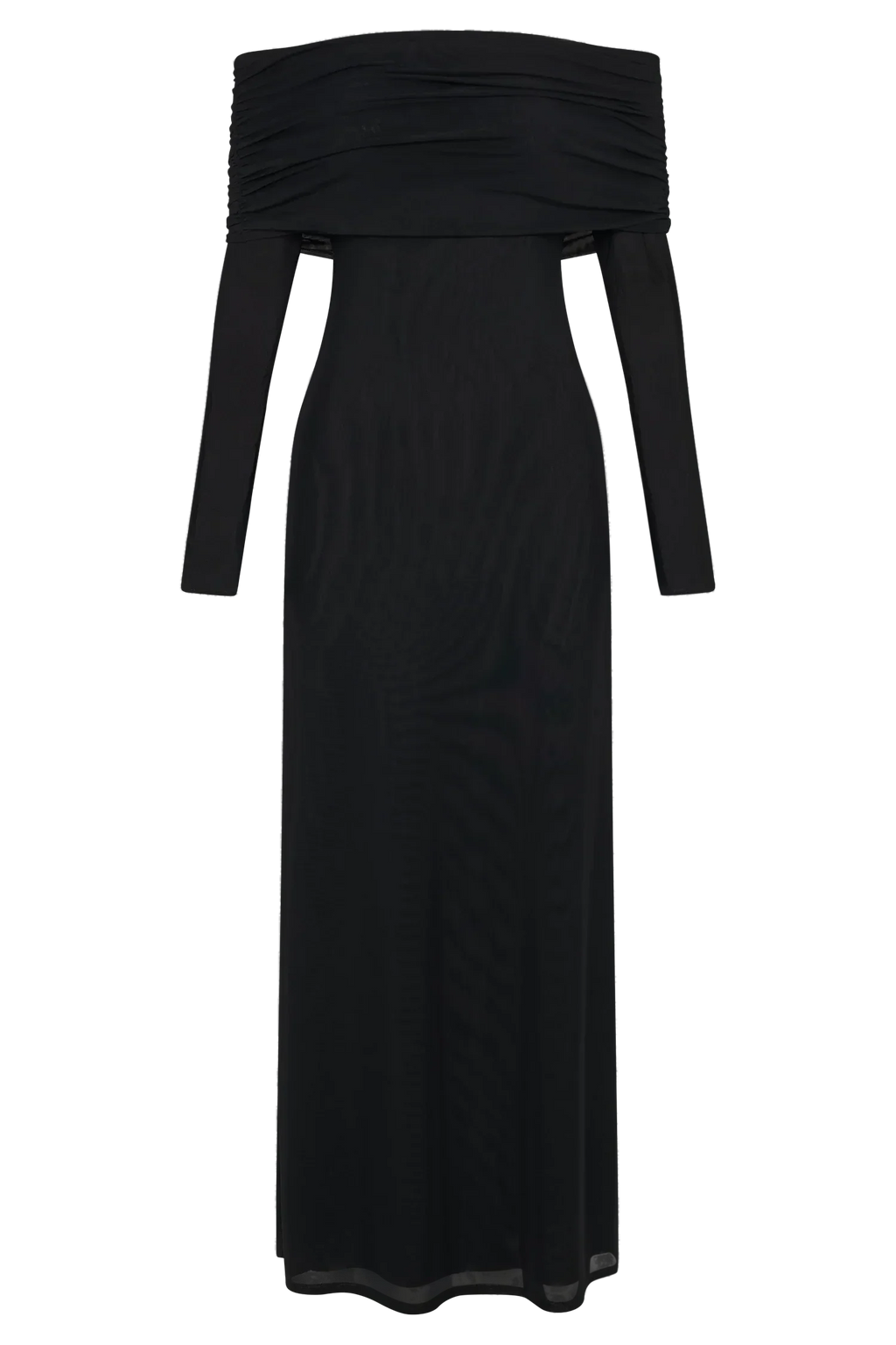 Josie Off Shoulder Mesh Maxi Dress