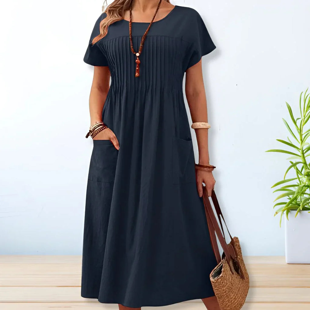 Marietta Pleated Maxi Dress