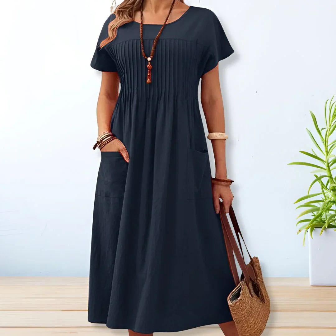Marietta Pleated Maxi Dress
