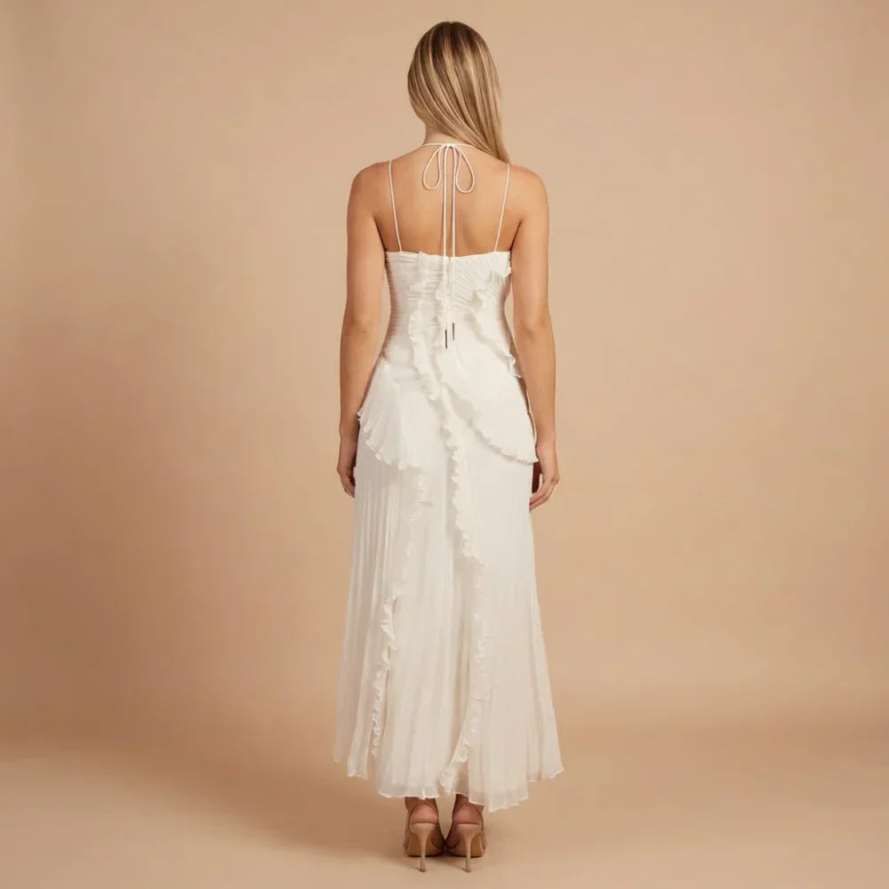 Isabella Ruffle Midi Dress