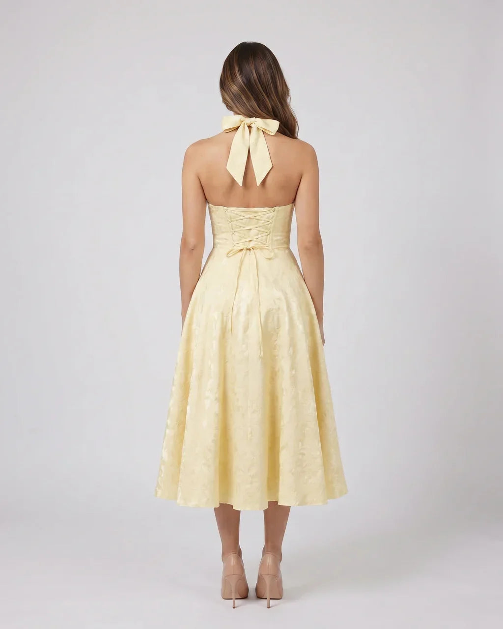 Sienna Jacquard Midi Dress