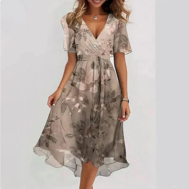 Elena Wrap Midi Dress