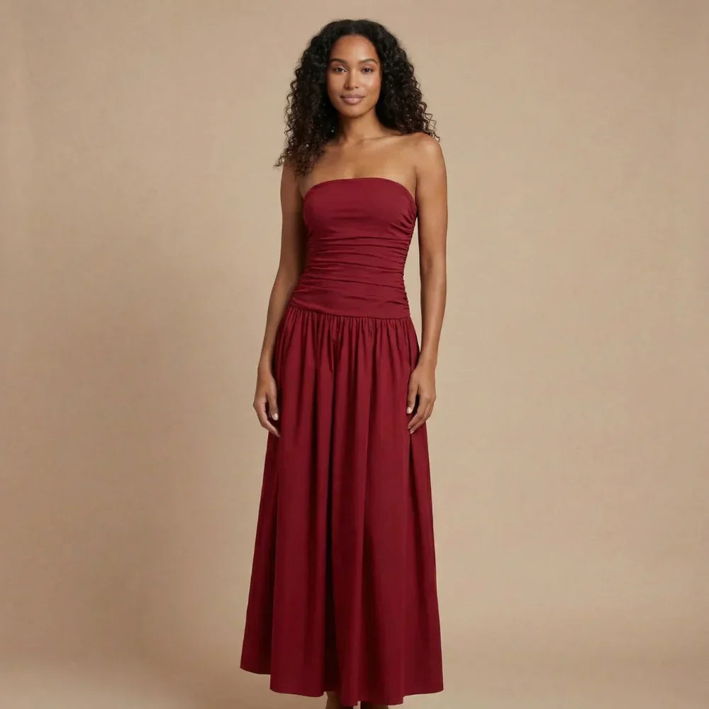 Natasha Ruched Maxi Dress