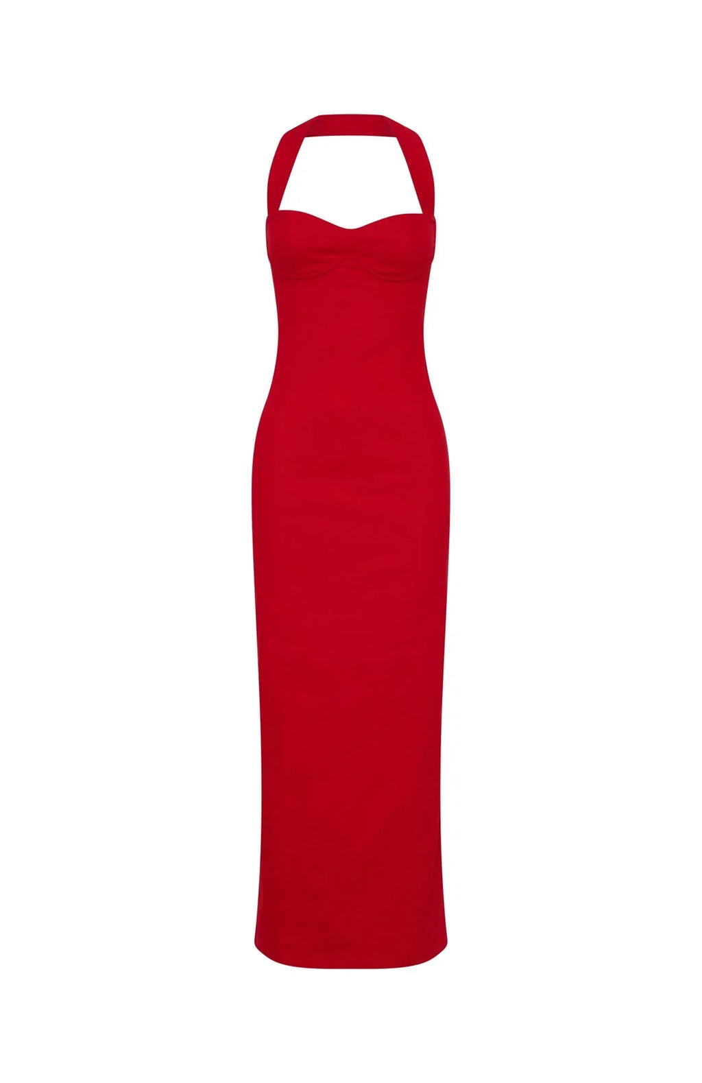 Crimson Gala Maxi Dress