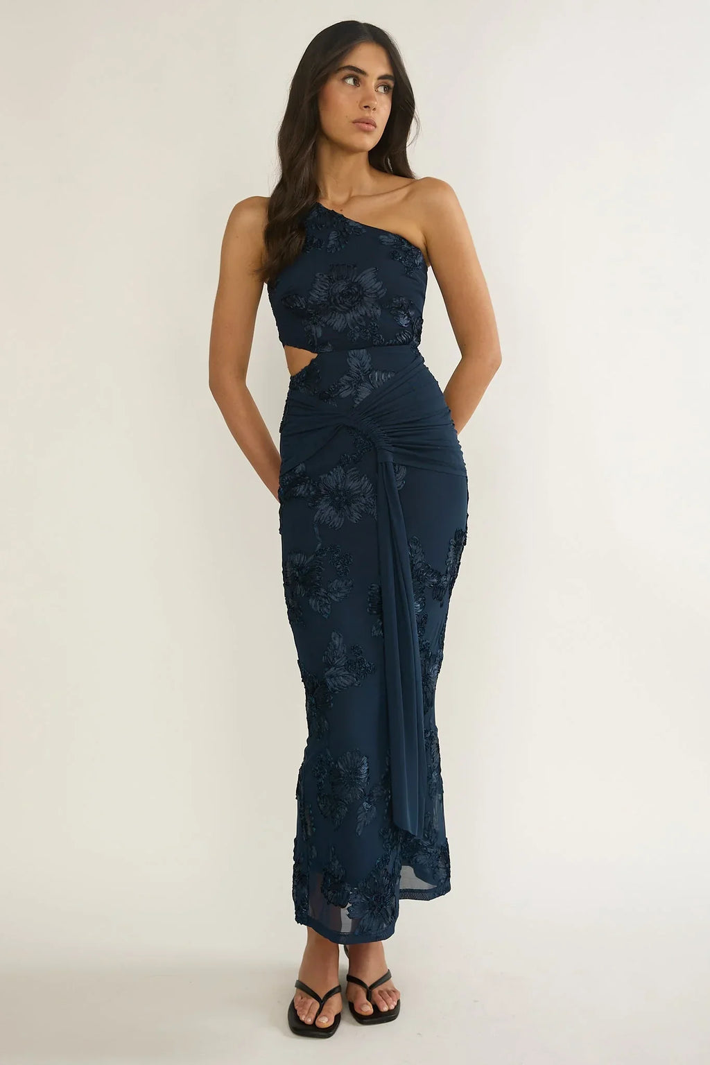 Luli Cut-Out Maxi Dress Navy