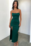 Lane Strapless Maxi Dress Green