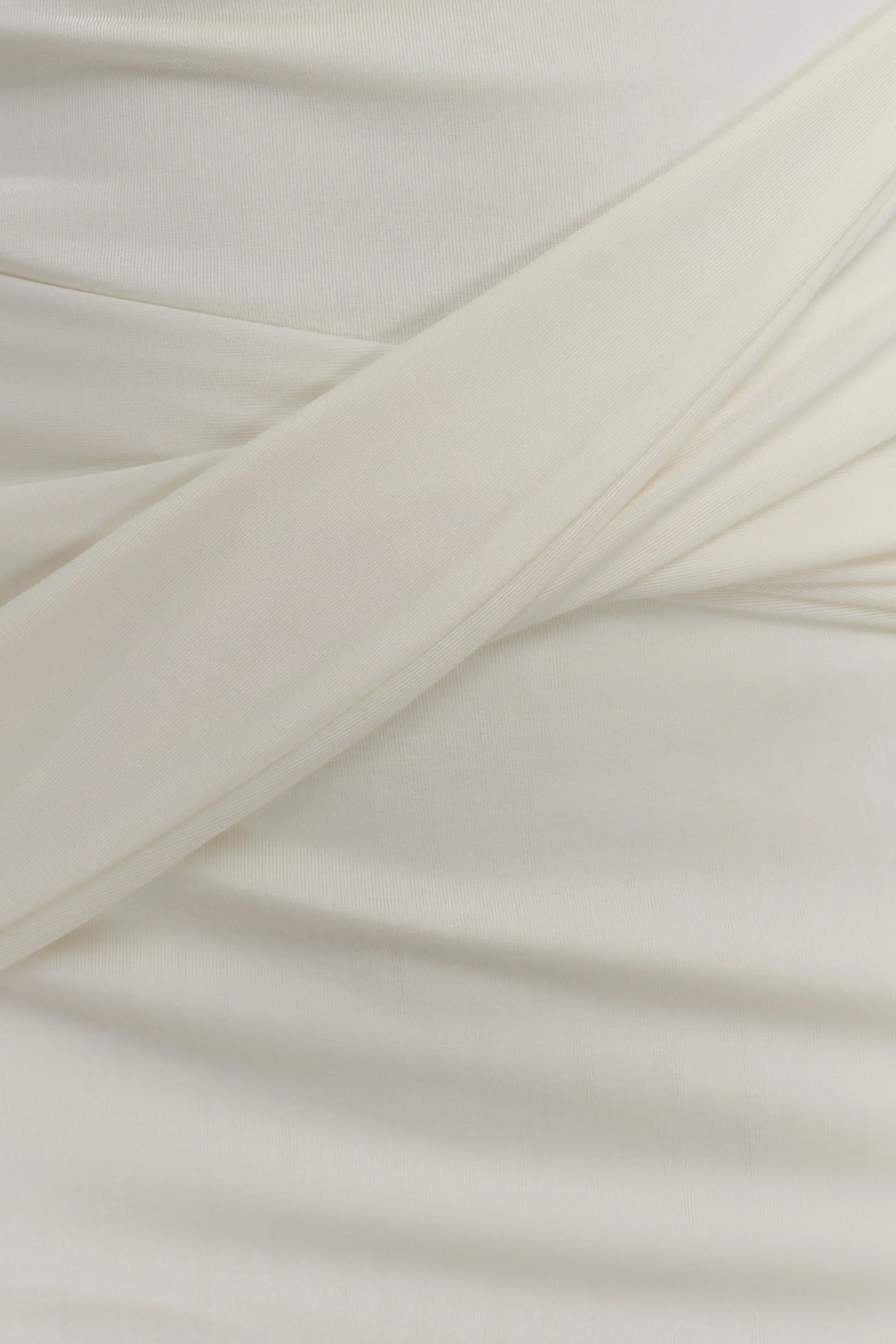 Ivory Drape Mini Dress