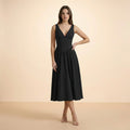 Isabelle V-Neck Midi Dress