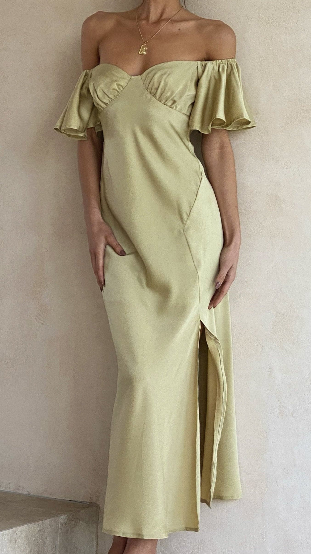 Emilia Ruffle Midi Dress