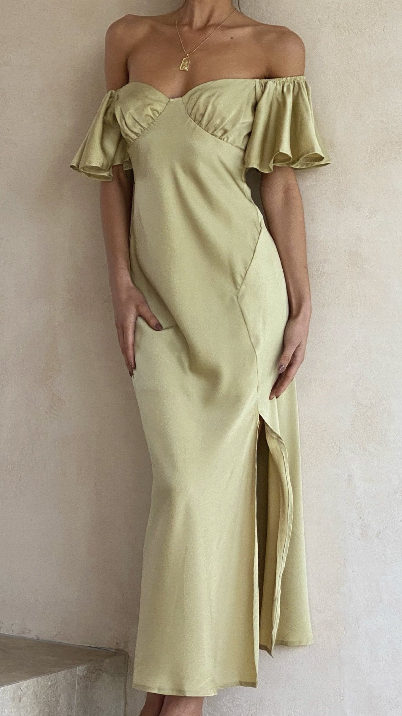 Emilia Ruffle Midi Dress
